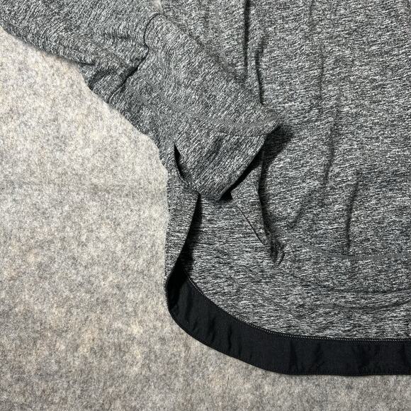 Athleta Uptempo Hoodie Sweatshirt Women’s Small Heathered Grey Thumb Holes - Picture 5 of 8